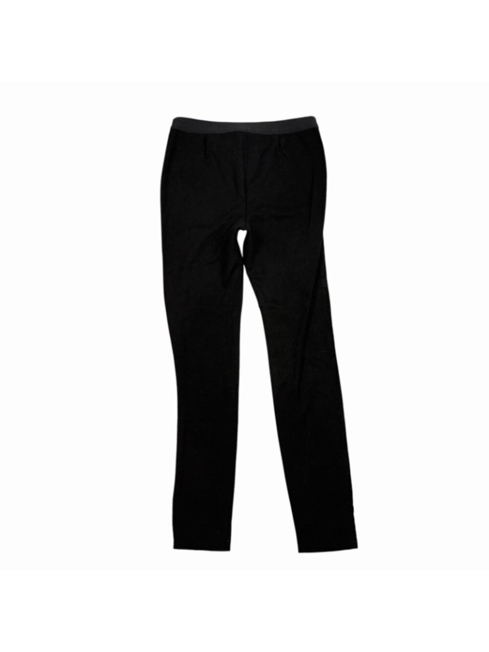 Eileen Fisher Lamb Suede Legging Pants Size XS Black Skinny Pull On Panel Seamed - Picture 5 of 10